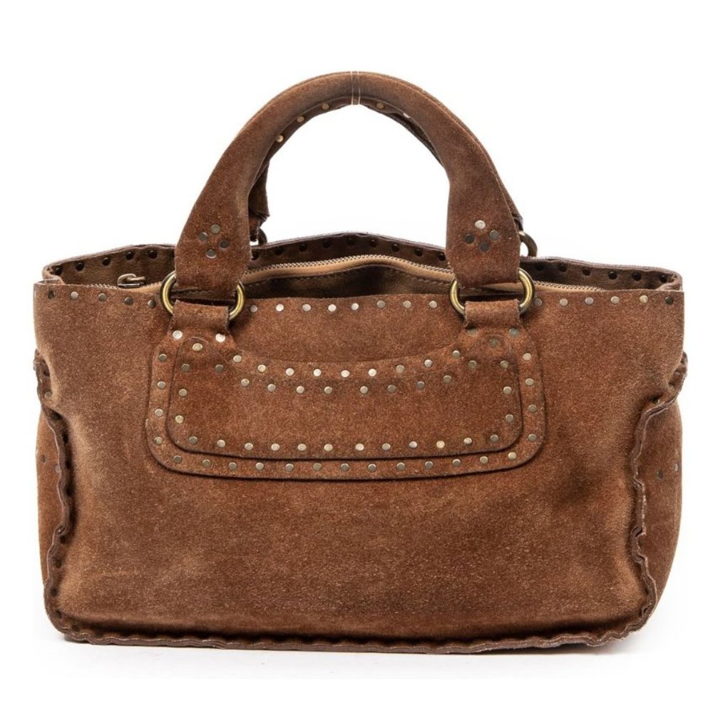 Pre-Loved Celine Brown Suede Leather Purse - Picture 4 of 10